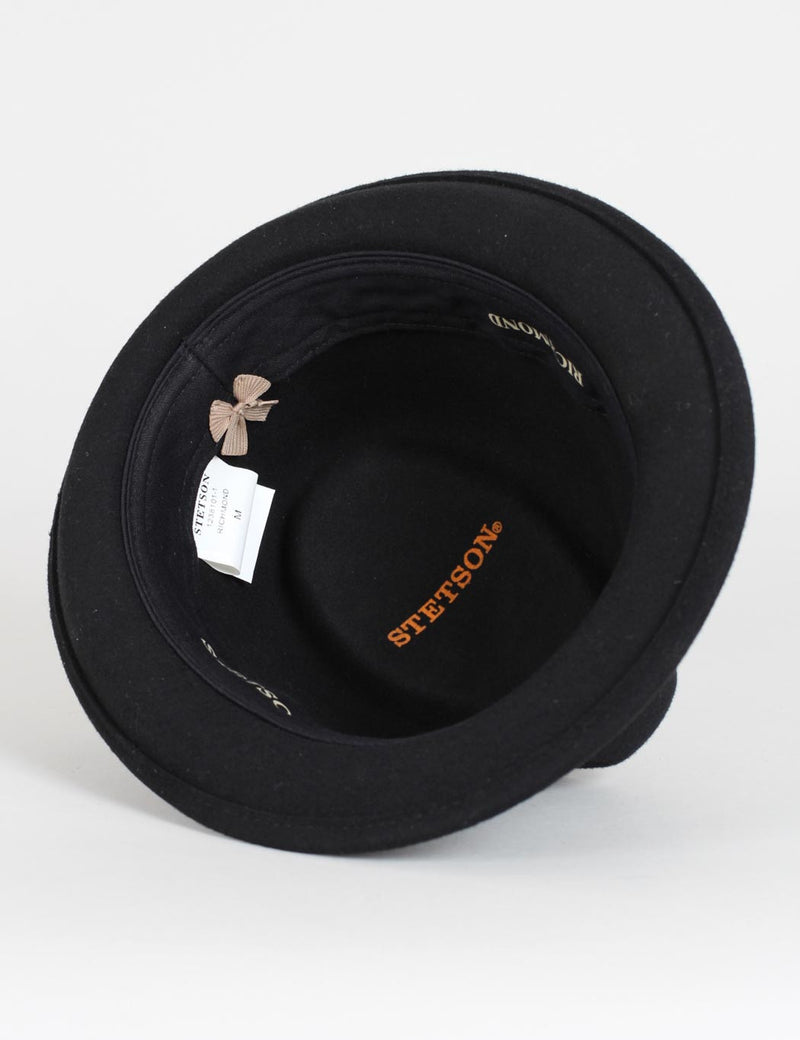 Stetson Richmond Felt Trilby Hat - Black