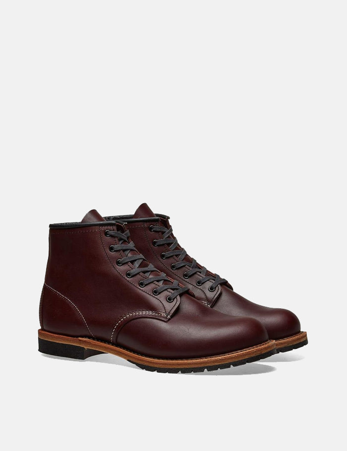 Red Wing Beckman Round Toe Boots (9011) - Black Cherry Featherstone