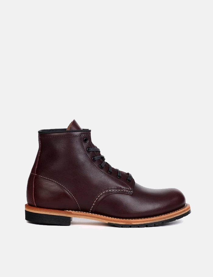 Red Wing Beckman Round Toe Boots (9011) - Black Cherry Featherstone