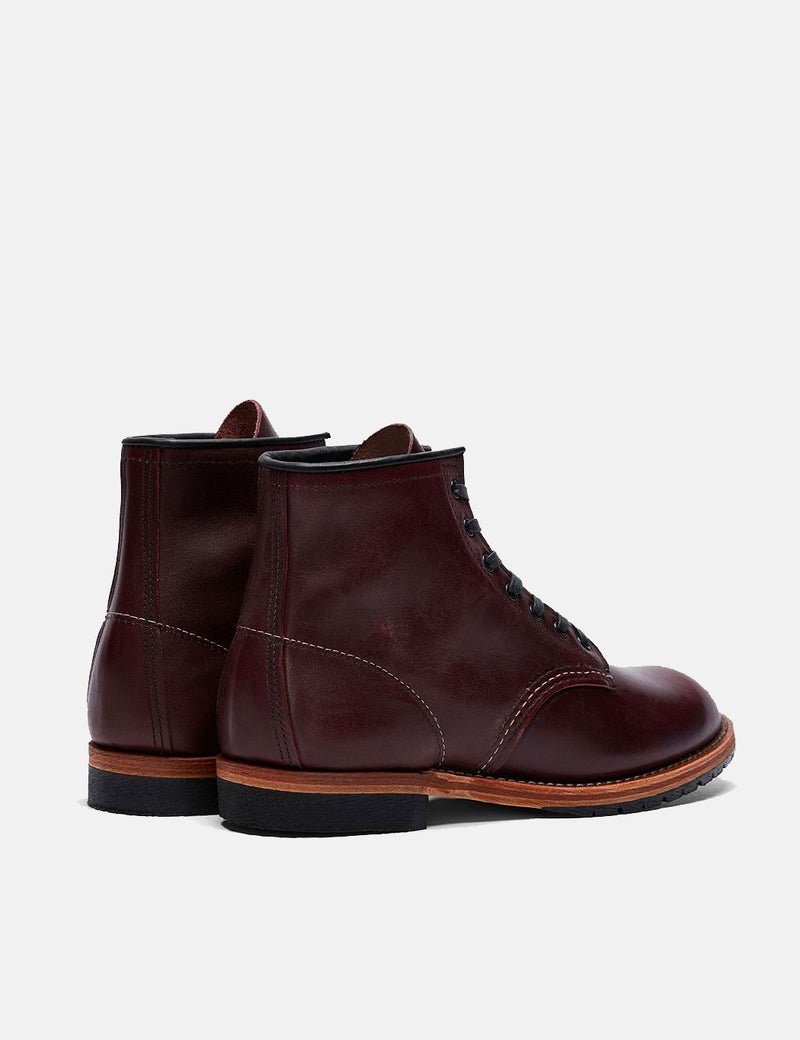 Red Wing Beckman Round Toe Boots (9011) - Black Cherry Featherstone
