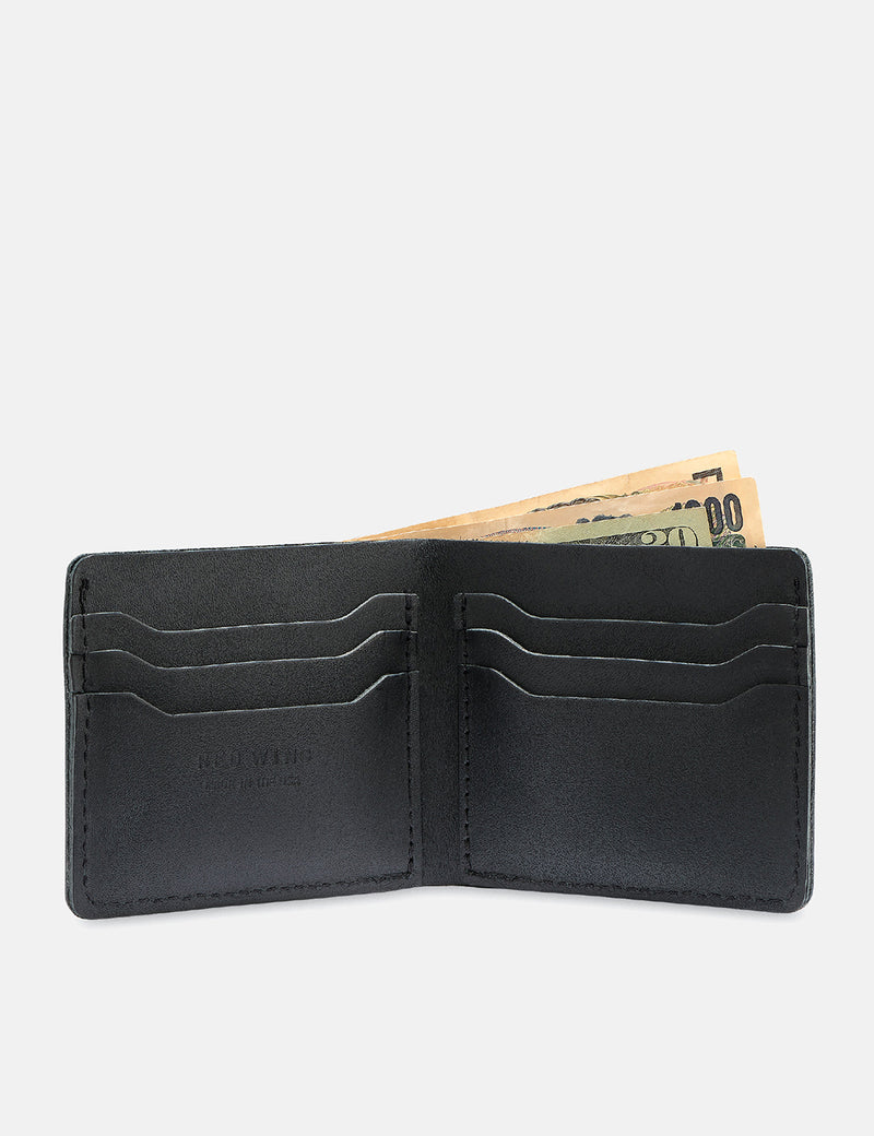 Red Wing Bi-Fold Dual Card Wallet - Black