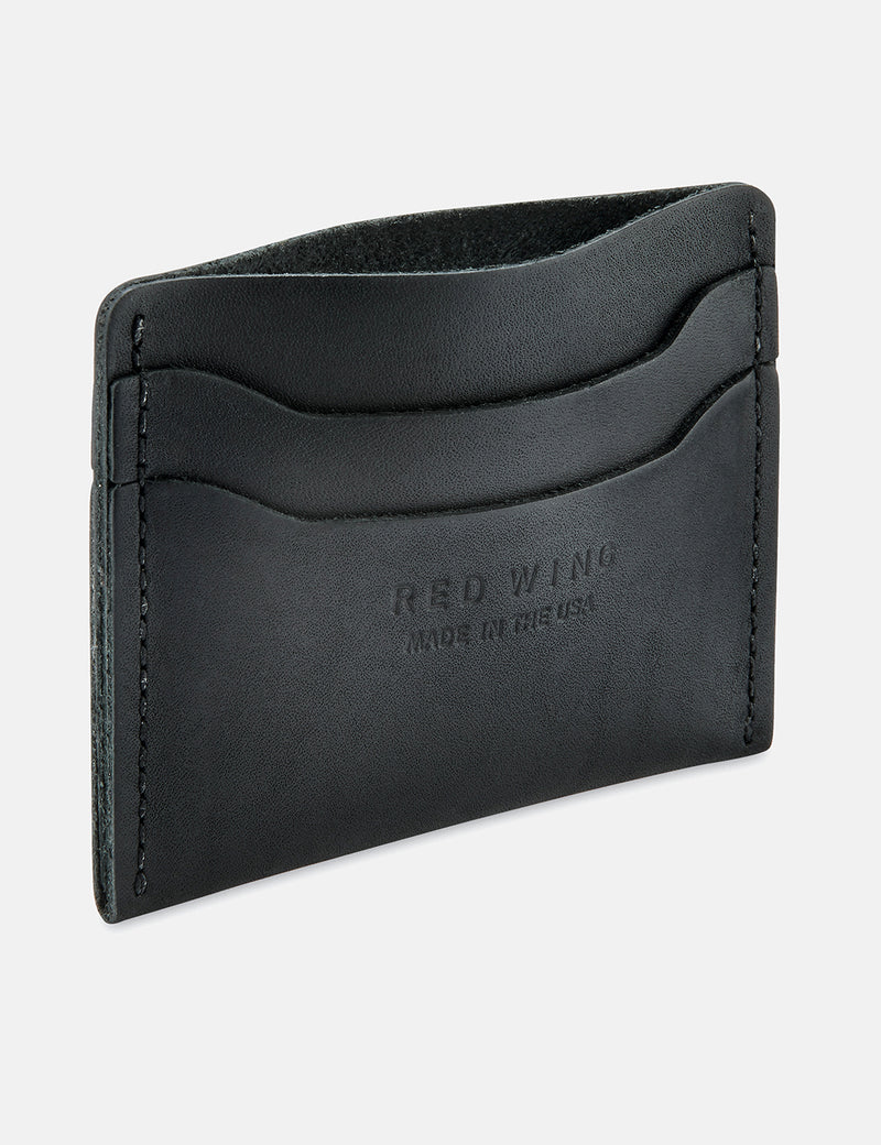 Red Wing Card Holder Wallet - Black