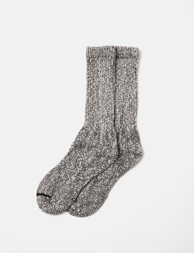 Red Wing Cotton Ragg Over Dyed Tonal Sock - Black/Grey