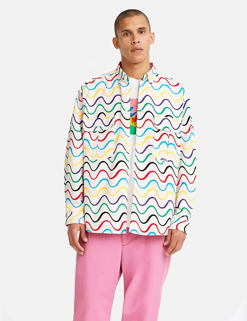 Chemise tissée à manches longues Levis Skate - Zig Zag