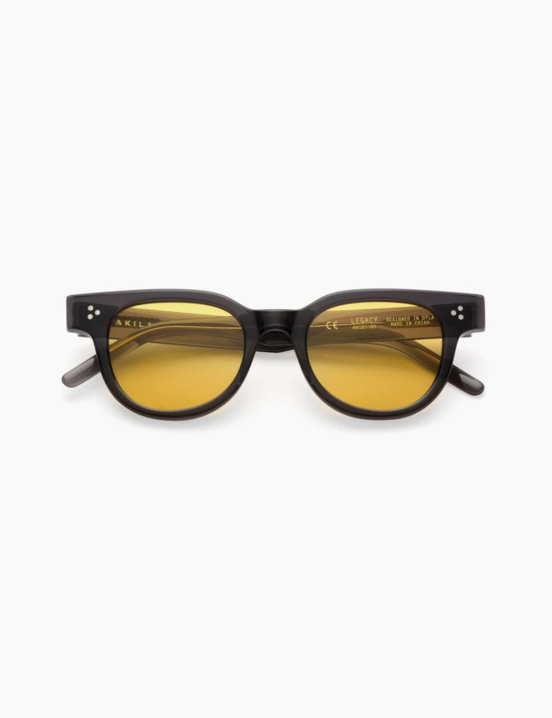 Akila Legacy Sunglasses - Onyx/Yellow Lens