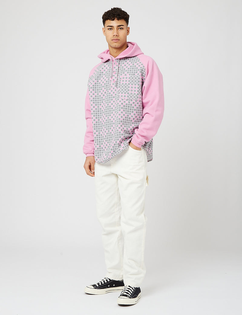 Sweat à capuche Levis Skate Popover - Gris/Rose