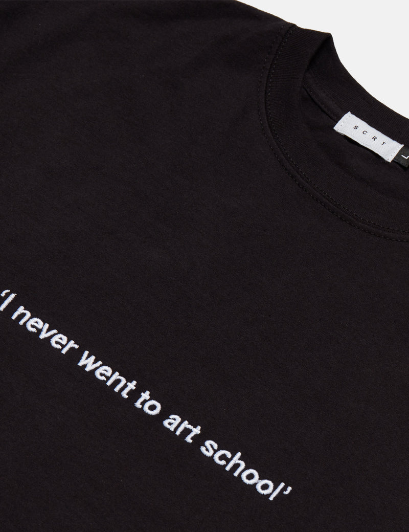 SCRTアートスクールTシャツ-ブラック
