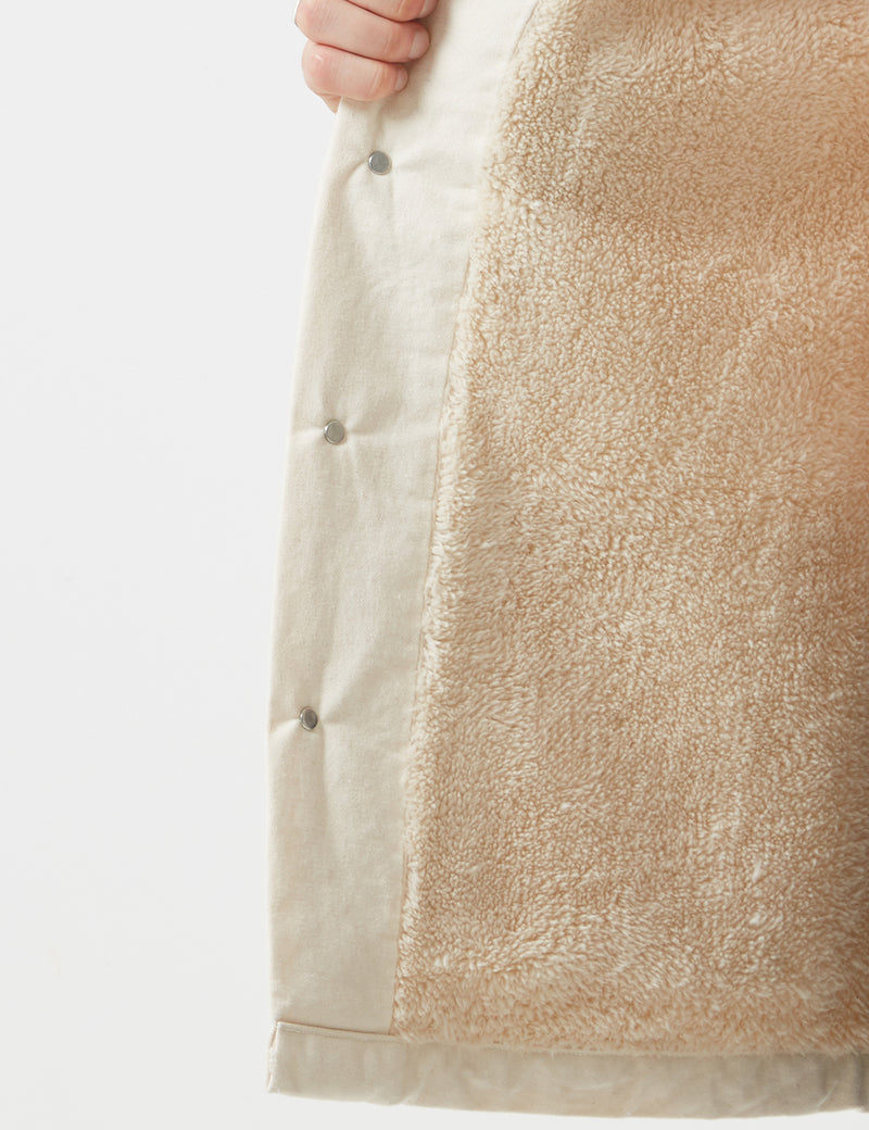 Stan Ray Shop Jacket (Sherpa Lined) - Natural Drill