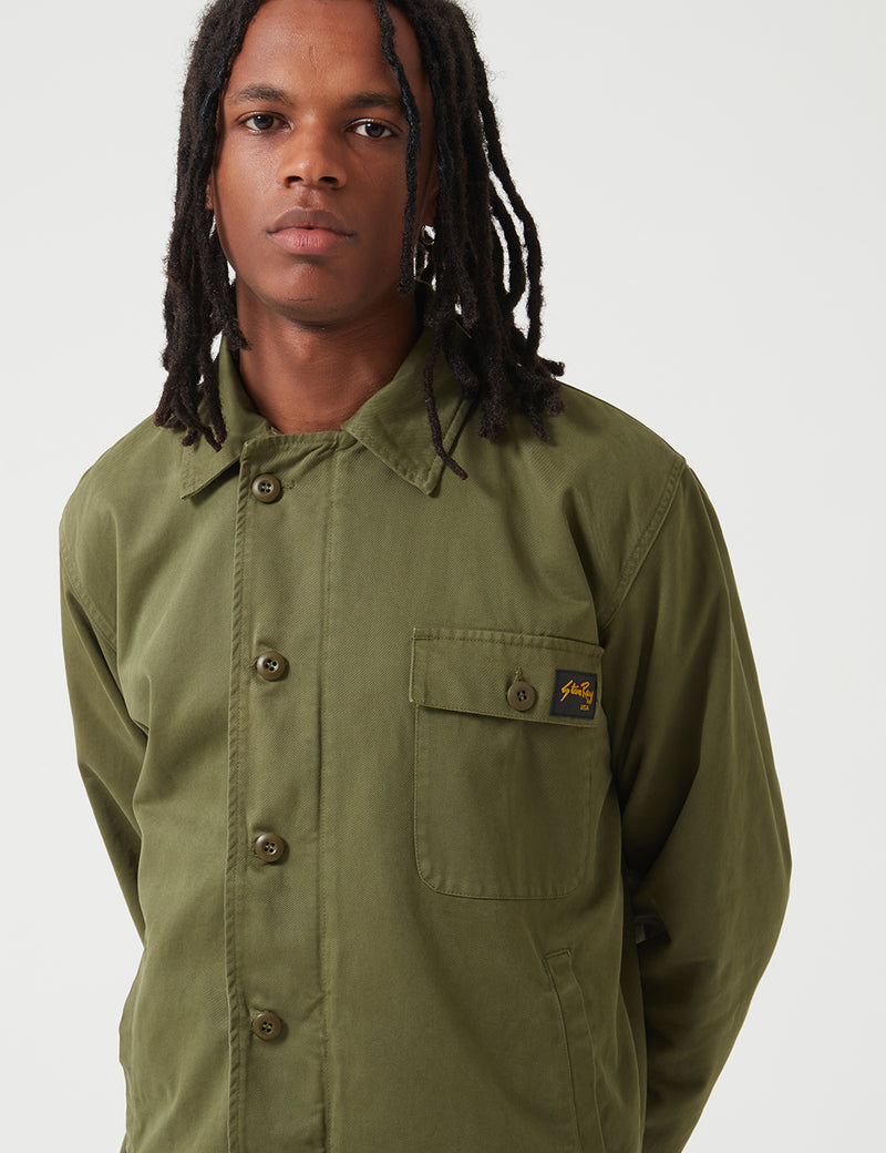 Stan Ray A2 Deck Jacket - Olive Green Twill