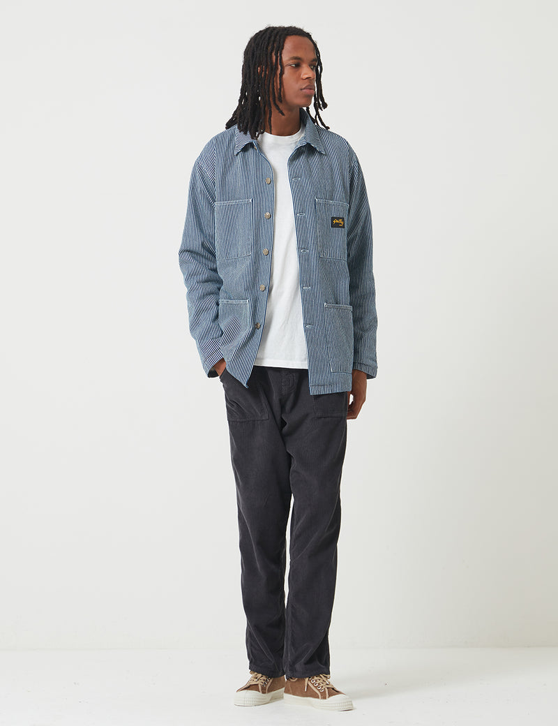 Stan Ray Lined Shop Jacket - Hickory Blue