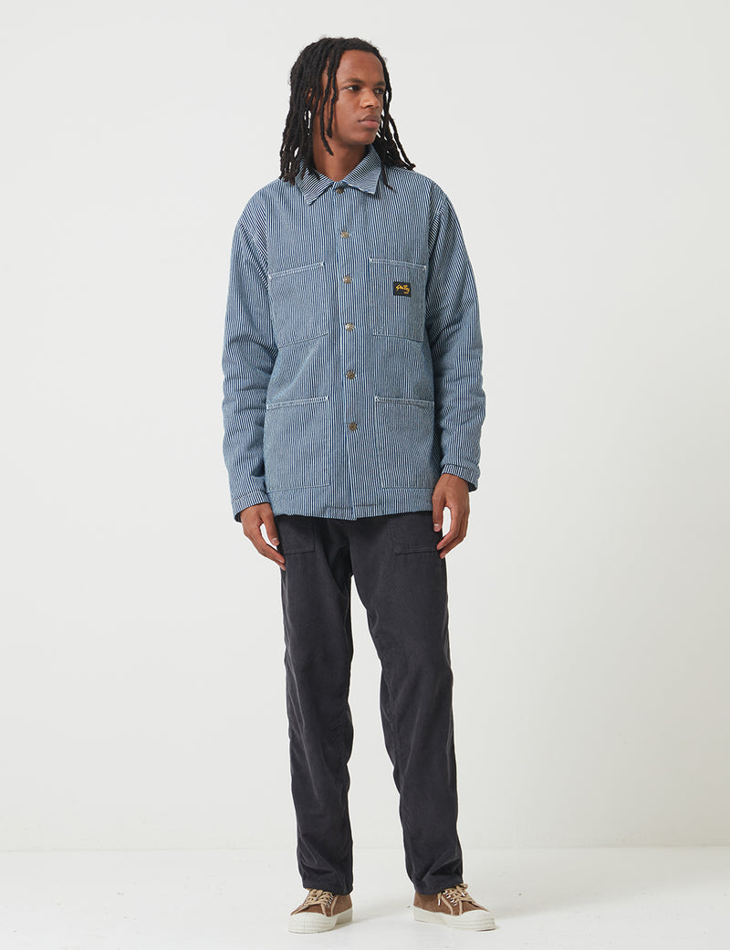 Stan Ray Lined Shop Jacket - Hickory Blue