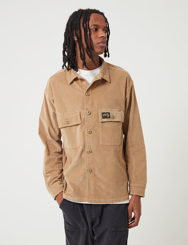Stan Ray Cord CPO Shirt - Khaki