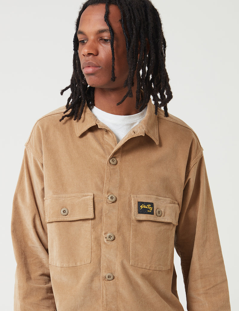 Stan Ray Cord CPO Shirt - Khaki