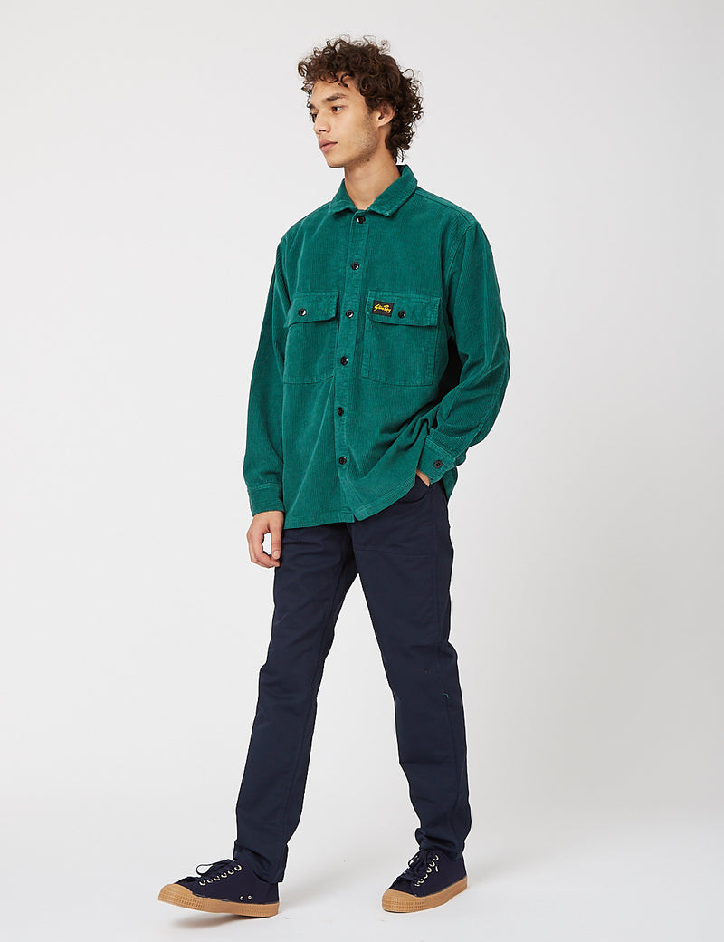 Stan Ray Cord CPO Shirt - Indian Green