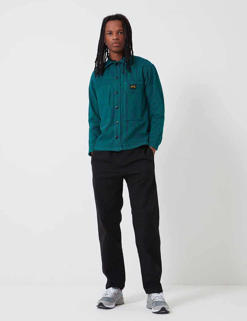 Chemise Stan Ray Prison (Stripe) - Indian Green