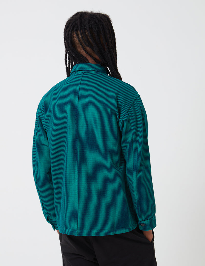 Stan Ray Prison Shirt (Stripe) - Indian Green