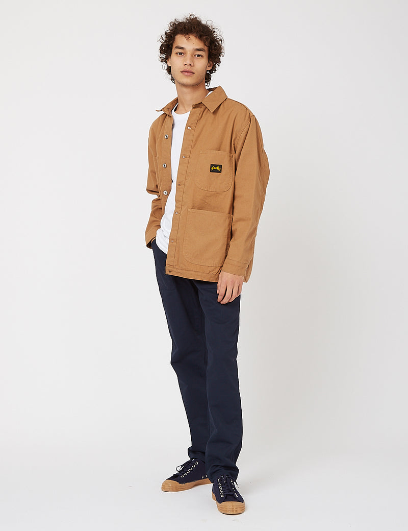 Stan Ray Lined Barn Coat - Washed Brown Duck