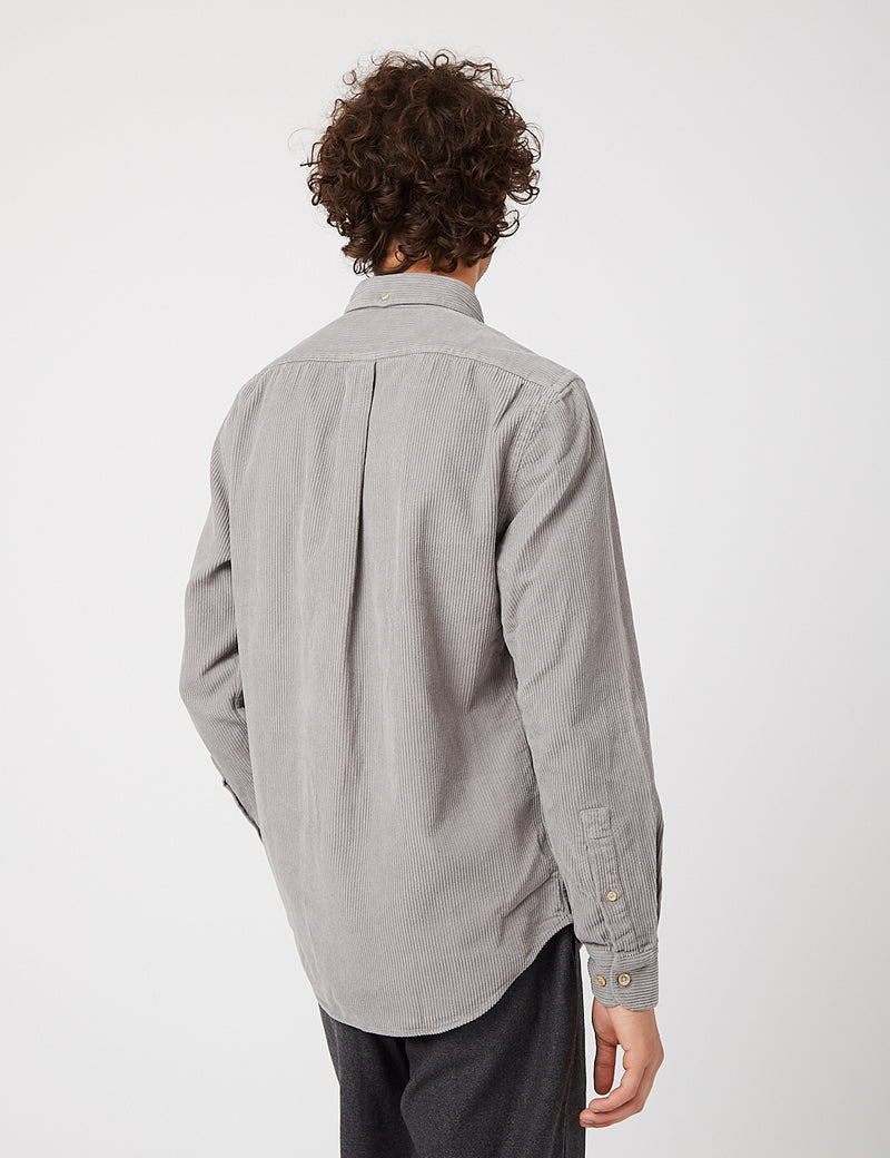 Portuguese Flannel Lobo Corduroy Shirt - Grey