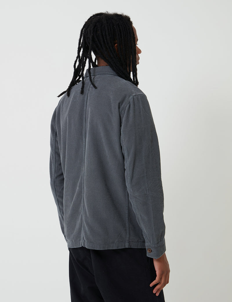 Portuguese Flannel Labura Chore Jacket (Cord) - Grey