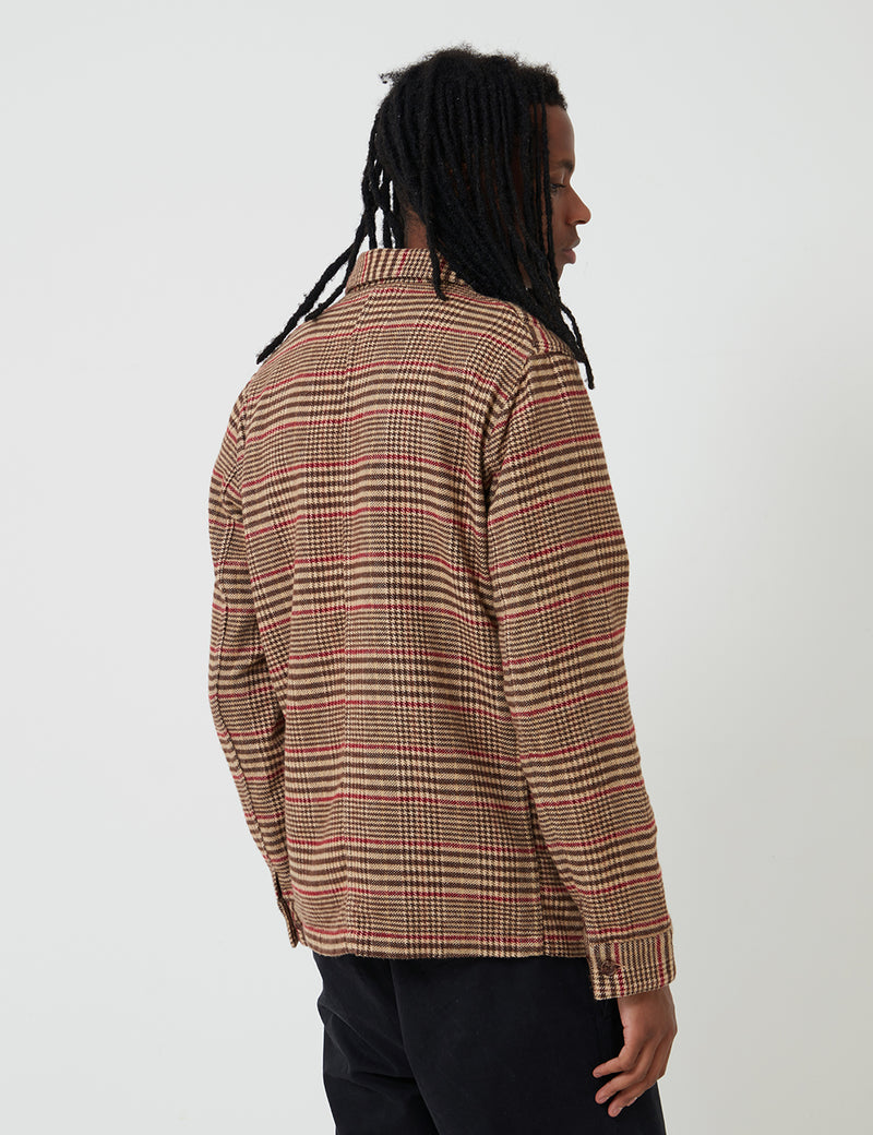 Portuguese Flannel Labura Jacket (Check) - Brown
