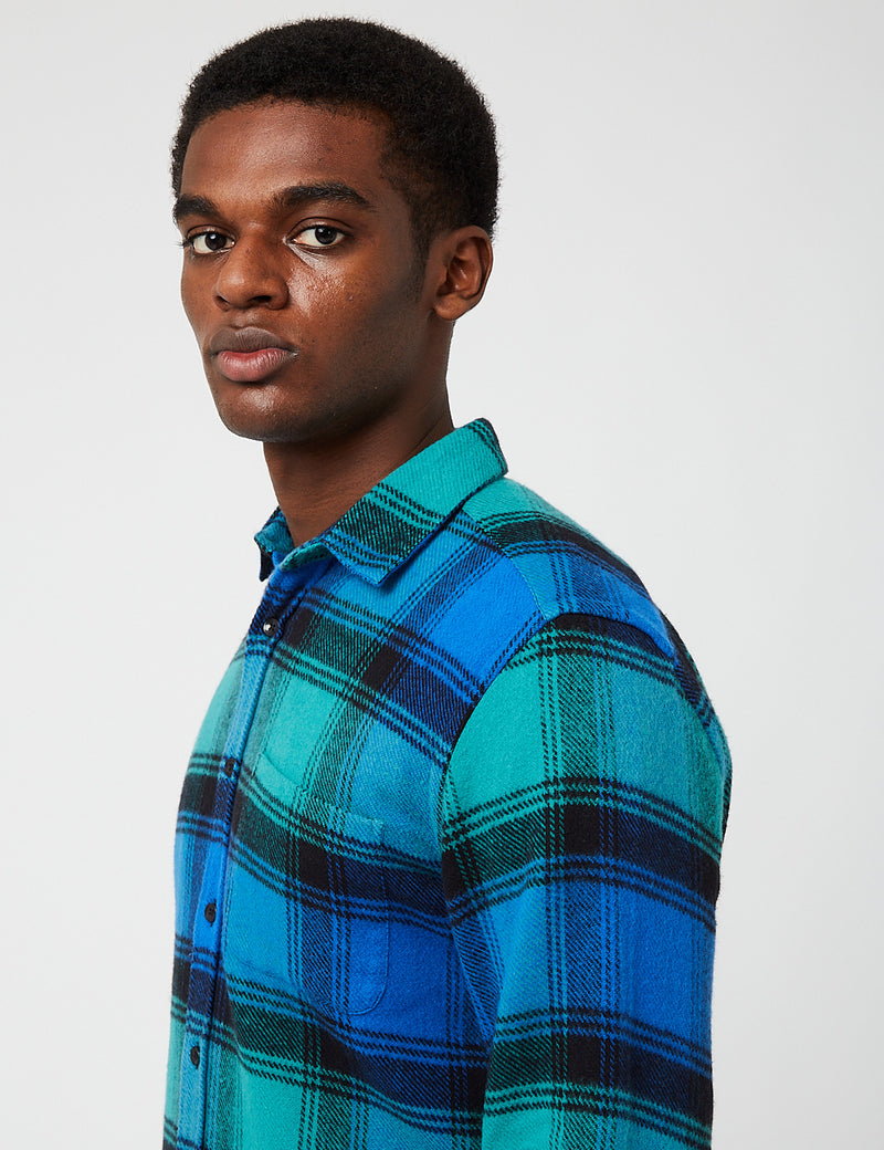 Portuguese Flannel mit Unic-Karo - Blau