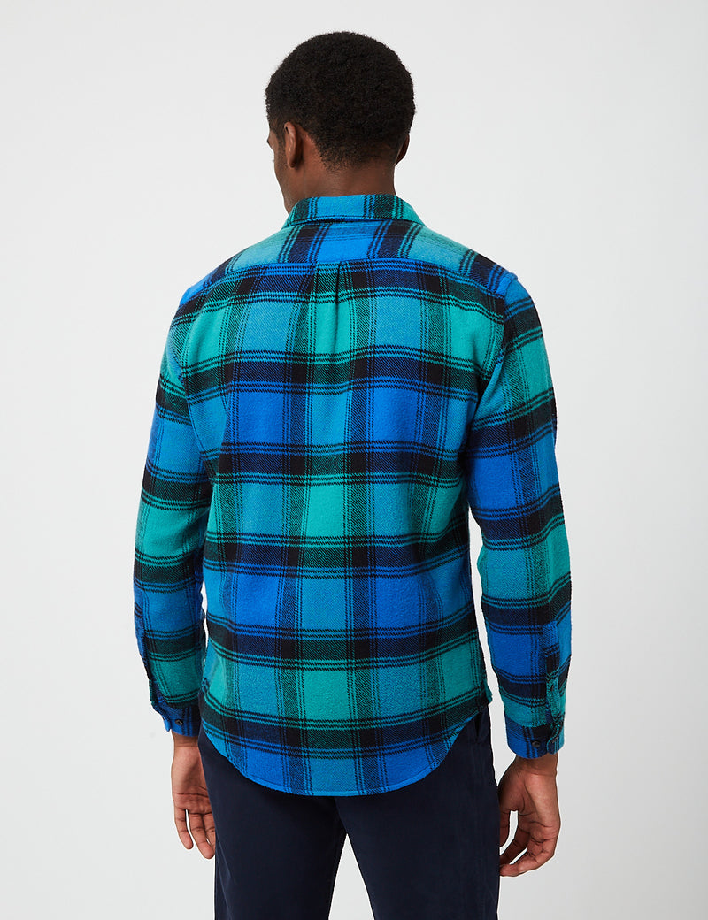 Portuguese Flannel mit Unic-Karo - Blau