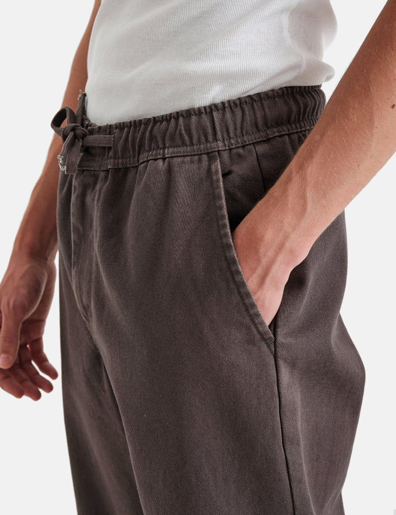 Wax London Kurt Organic Cotton Trouser (Tapered) - Charcoal Grey