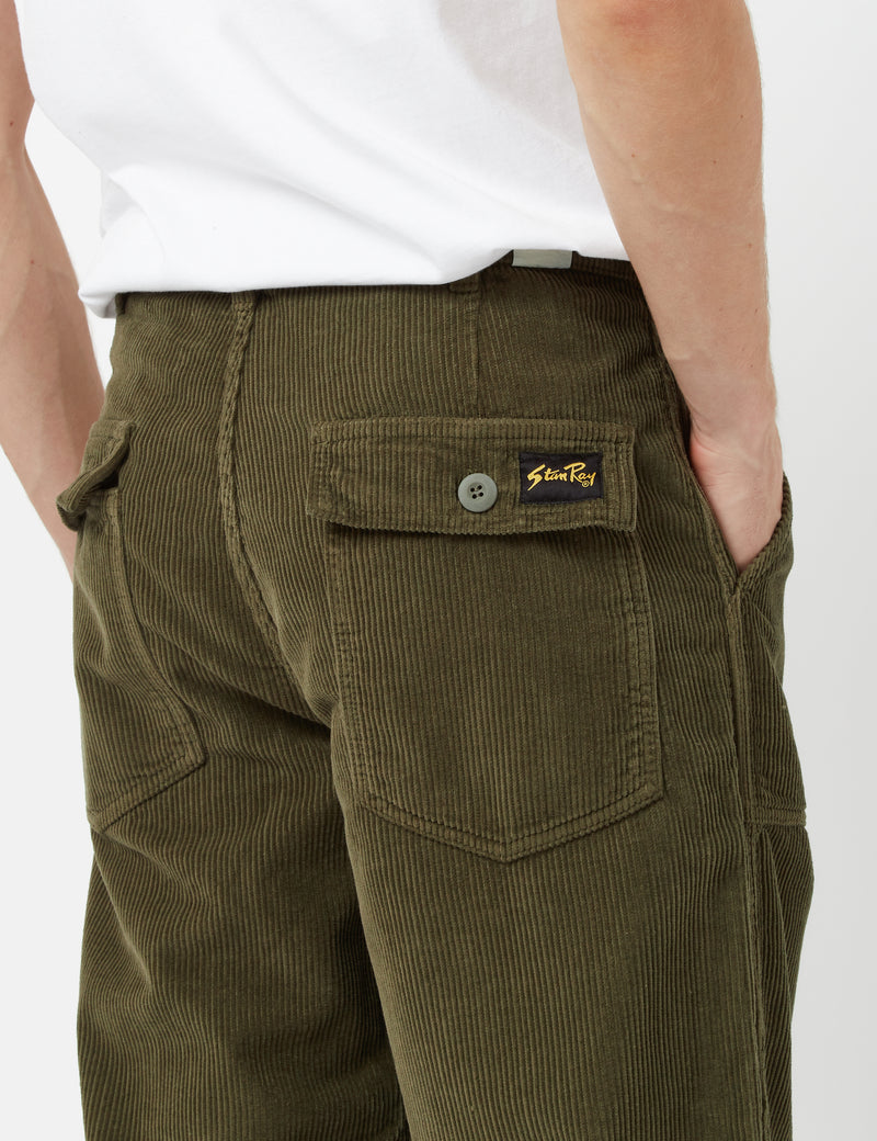 Stan Ray Fat Pant (Relaxed/Cord) - Olive Green