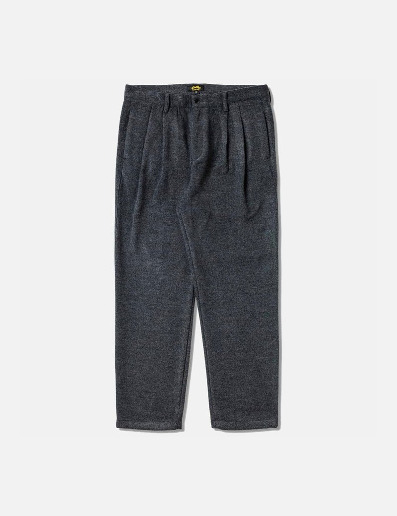 Stan Ray Pleated Chino Trousers (Wool) - Mid Grey