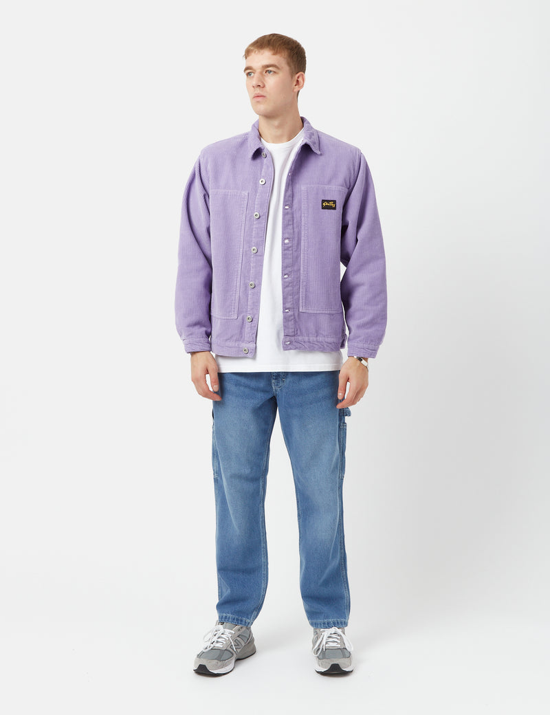 Stan Ray Winter Box Jacket (Cord) - Mauve Violet