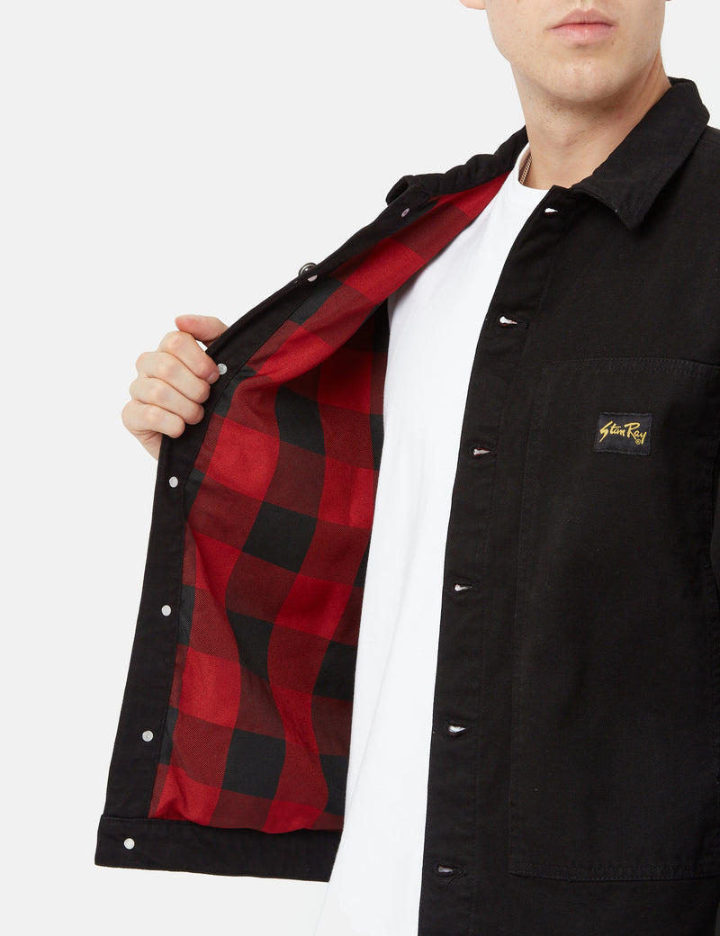 Stan Ray Winter Box Jacket (Duck Canvas) - Noir