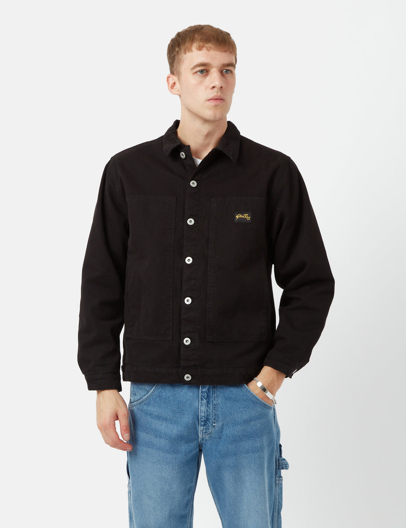 Stan Ray Winter Box Jacket (Duck Canvas) - Noir