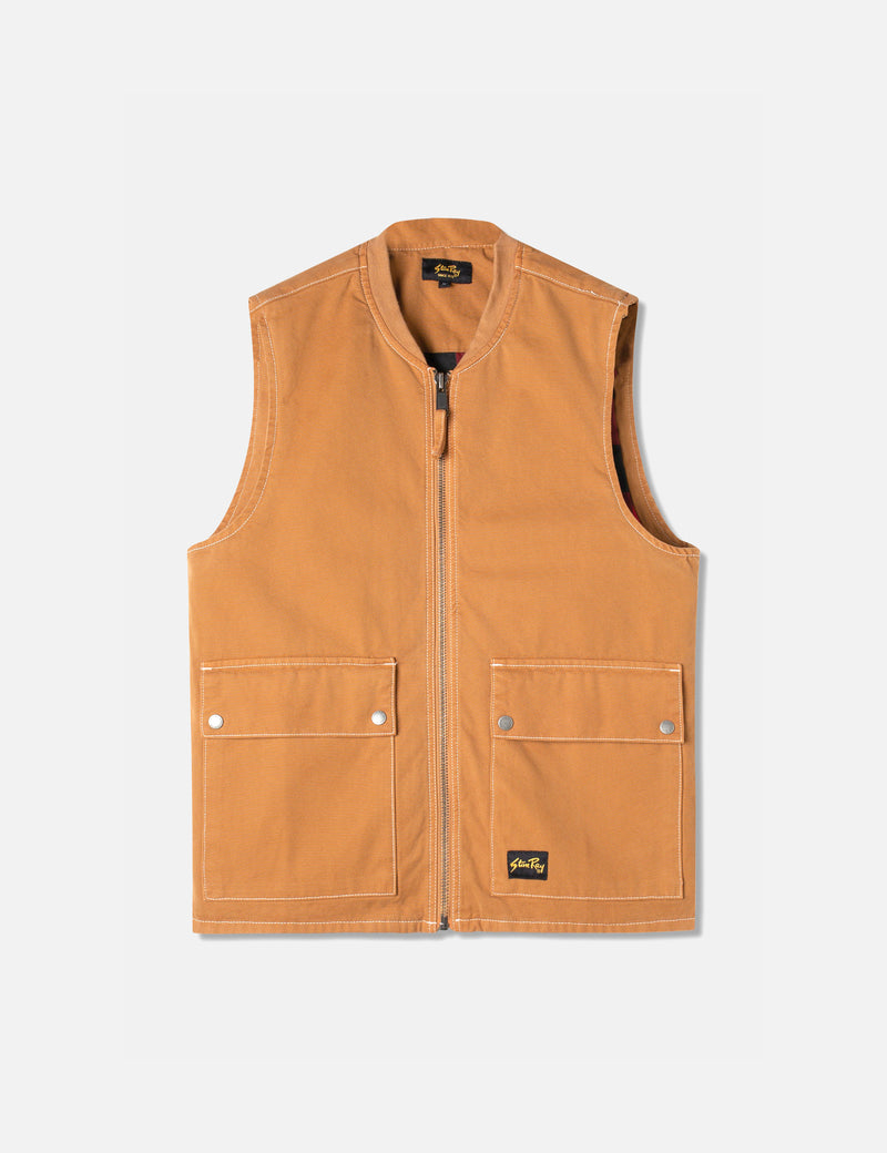 Gilet Stan Ray Works (Duck Canvas) - Marron