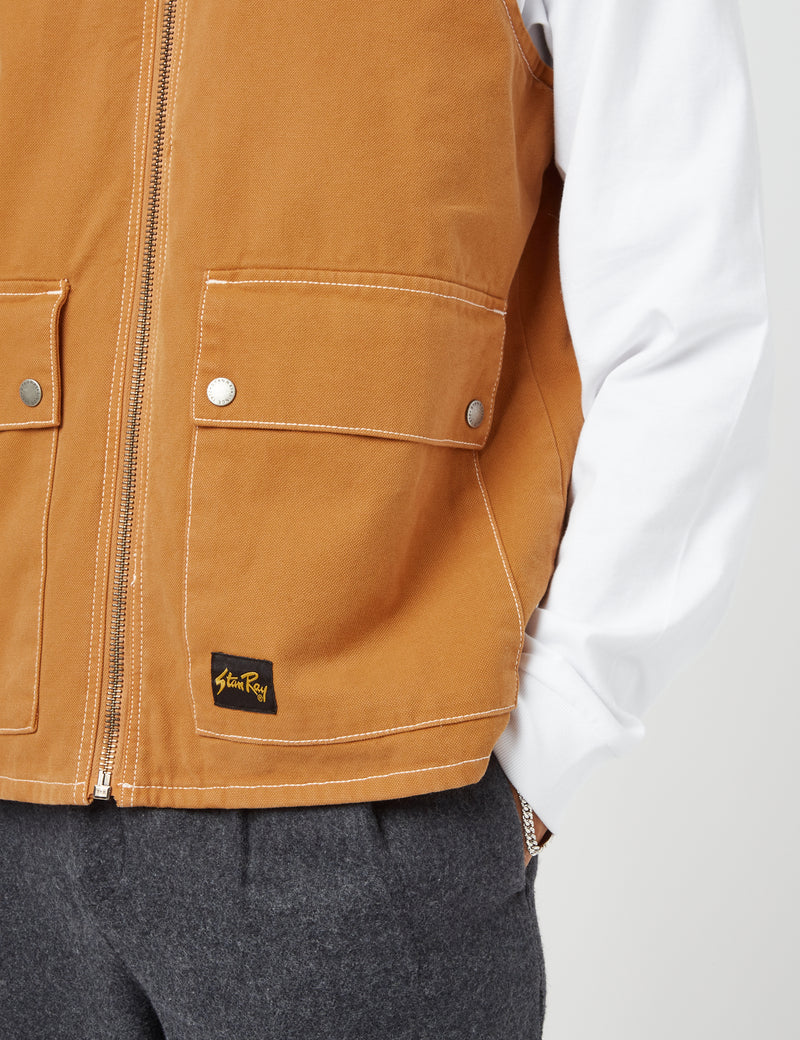 Gilet Stan Ray Works (Duck Canvas) - Marron