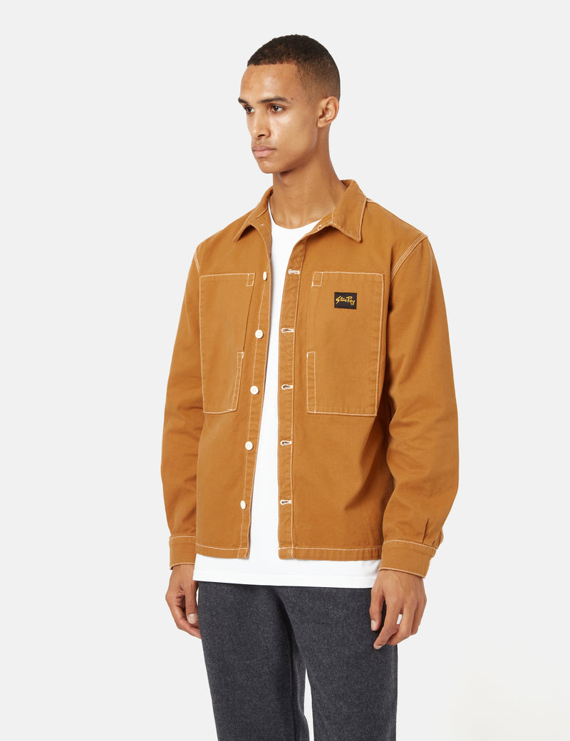 Stan Ray Gefängnishemd (Duck Canvas) - Braun