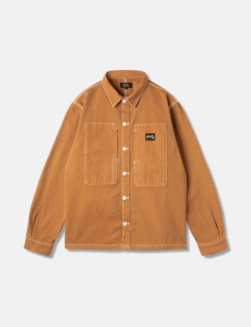 Stan Ray Gefängnishemd (Duck Canvas) - Braun