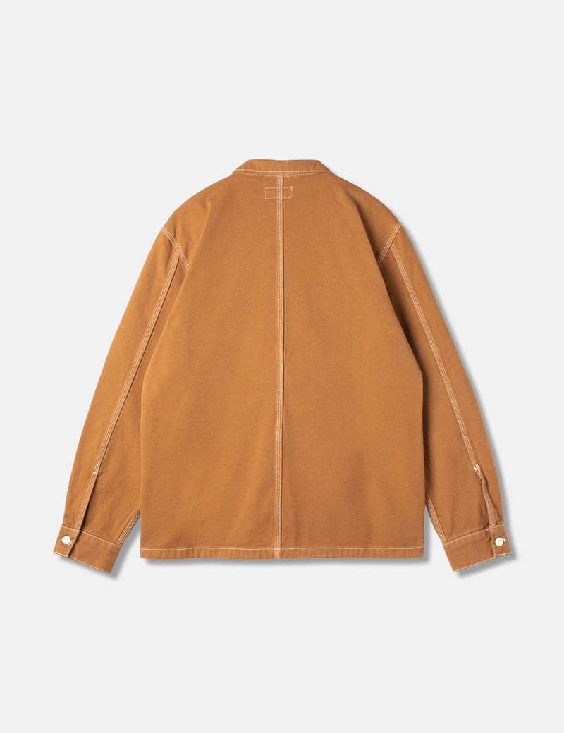 Stan Ray Gefängnishemd (Duck Canvas) - Braun