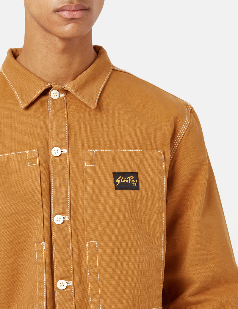 Stan Ray Gefängnishemd (Duck Canvas) - Braun