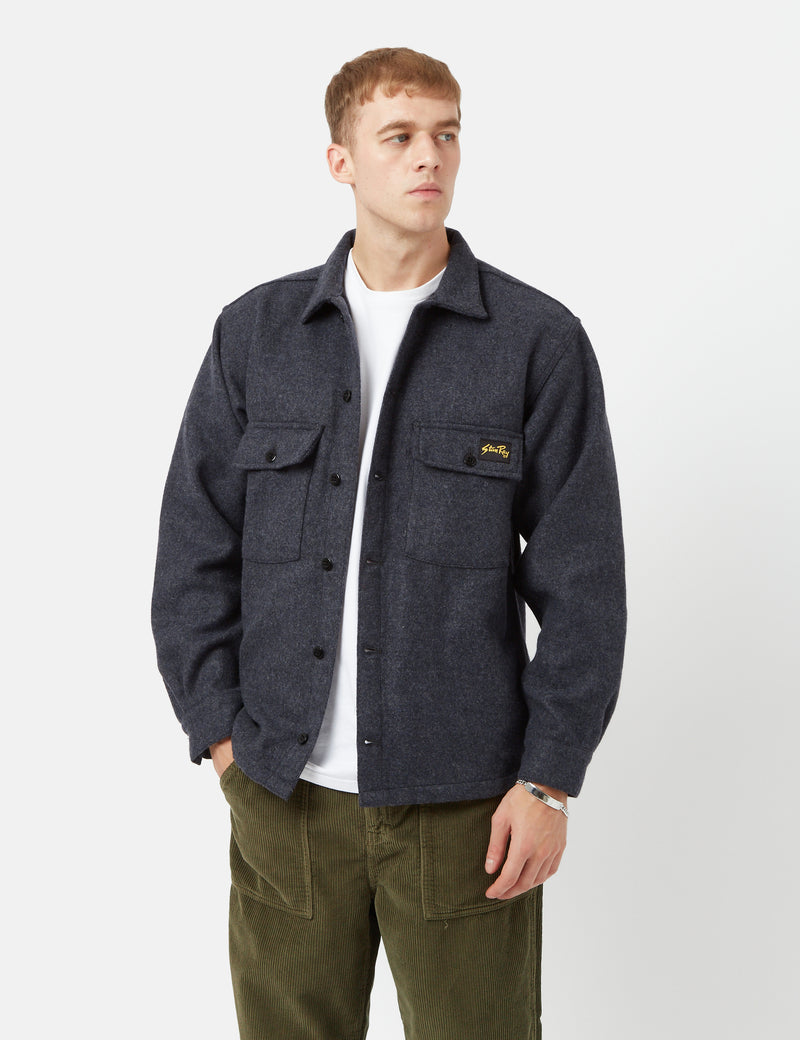 Chemise Stan Ray CPO (Laine) - Gris Moyen