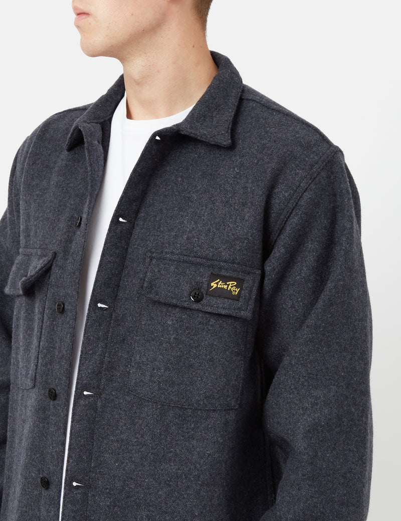Chemise Stan Ray CPO (Laine) - Gris Moyen