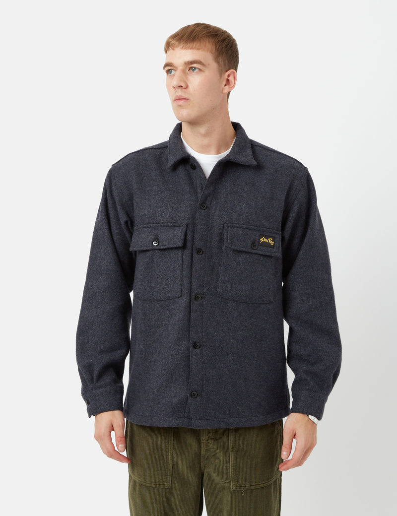 Chemise Stan Ray CPO (Laine) - Gris Moyen