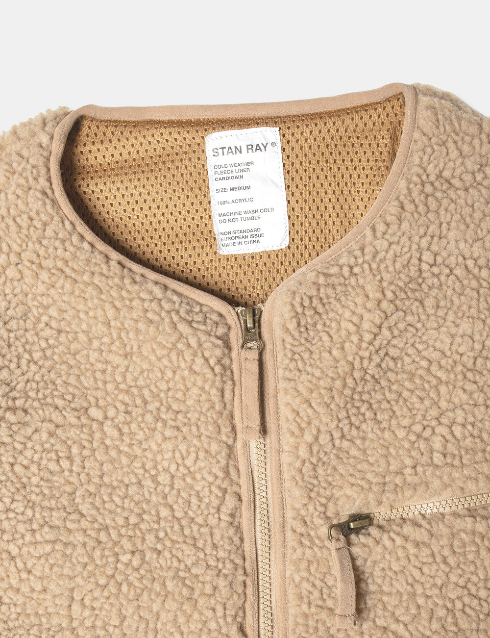Stan Ray Fleece Layer Cardigan Khaki I Urban Excess. URBAN EXCESS