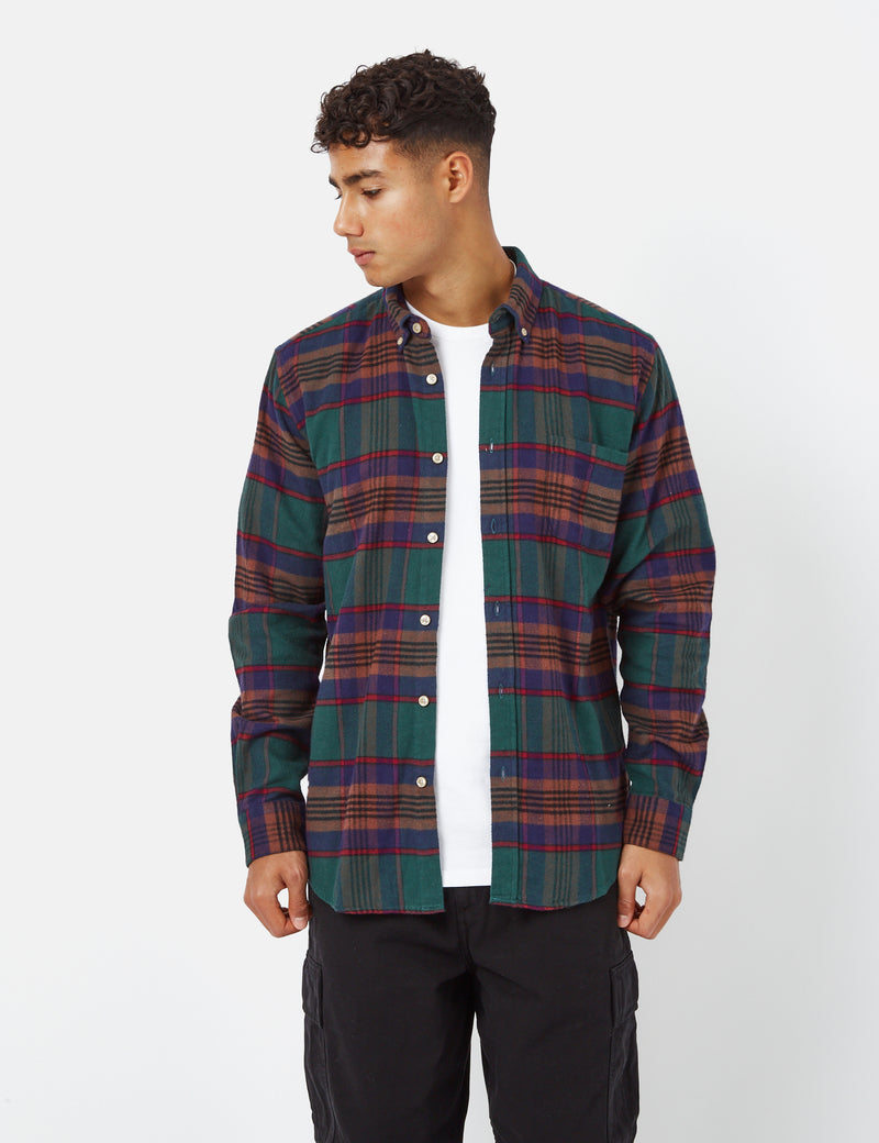 Portuguese Flannel Otton Shirt - Green