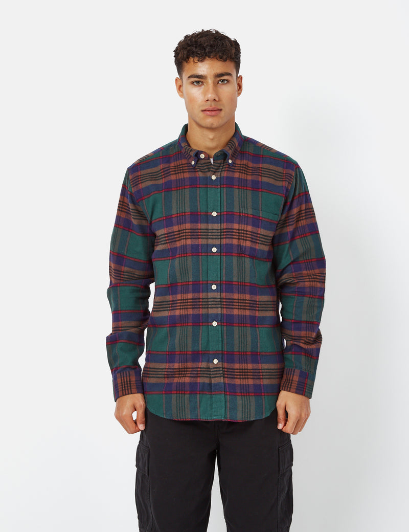 Portuguese Flannel Otton Shirt - Green