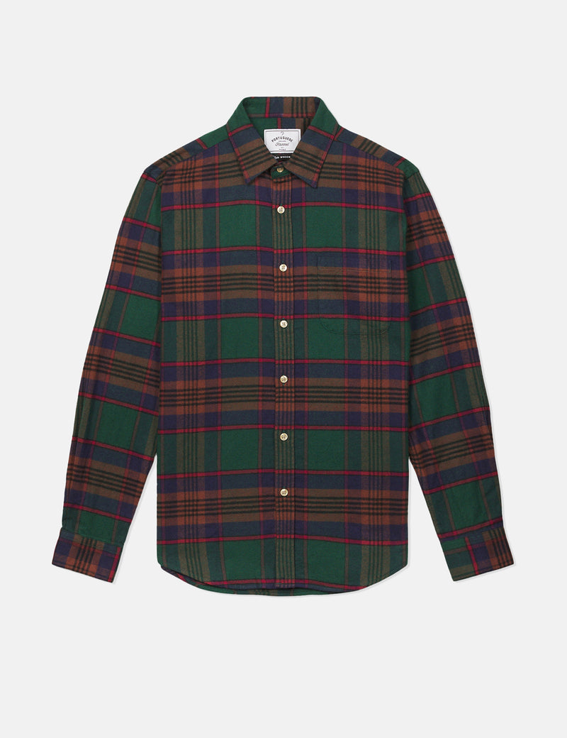 Portuguese Flannel Otton Shirt - Green