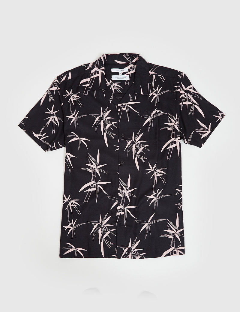 Bellfield Angkor Short Sleeve Shirt - Black