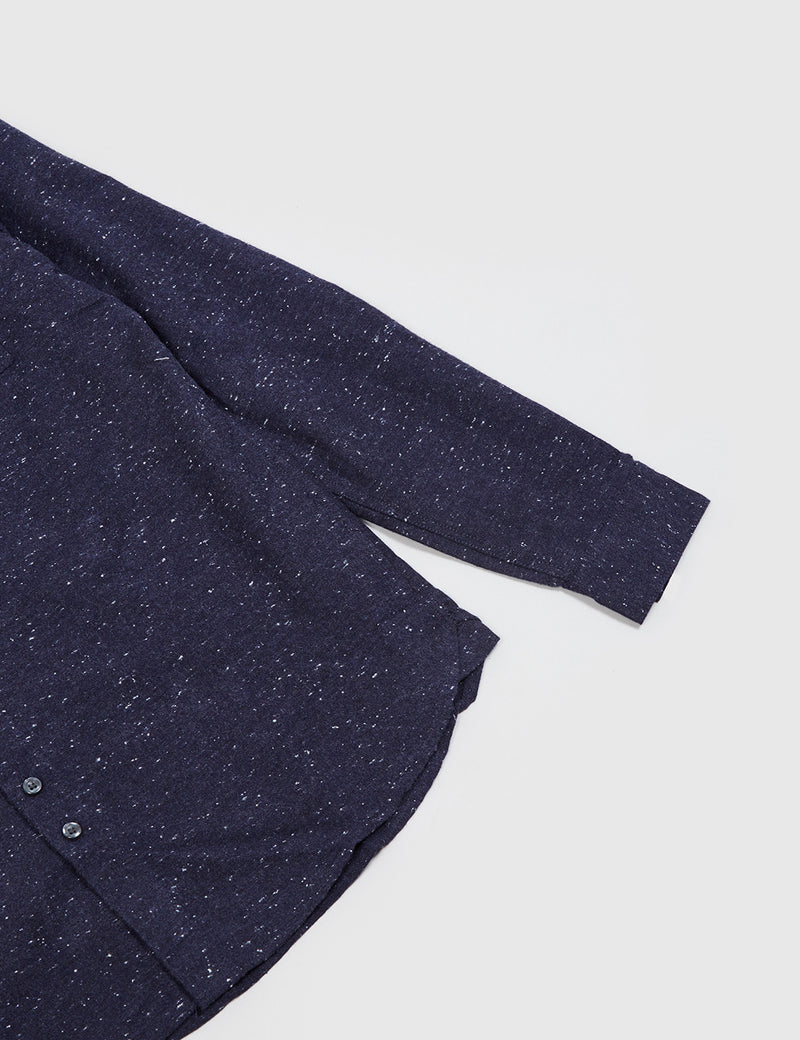 Bellfield Baden Long Sleeve Brushed Shirt - Navy