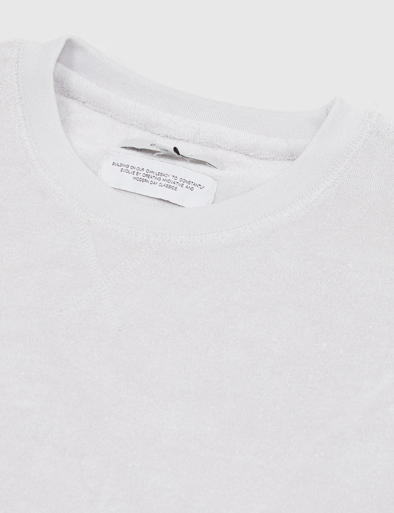 Bellfield Hingis Towelling Sweatshirt - Stone Grey