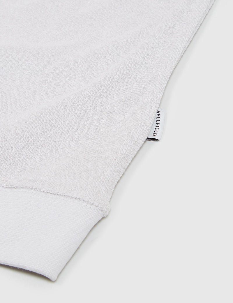 Bellfield Hingis Towelling Sweatshirt - Stone Grey