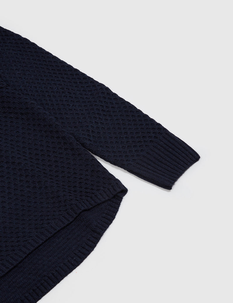 Bellfield Saxford Roll Neck Jumper - Navy